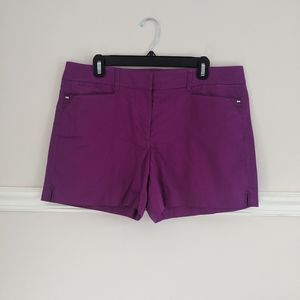 WHBM purple shorts, size 12